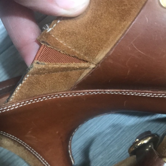 Cole Haan Warm Brown Suede & Leather Slip-On Clogs size 10 - Picture 8 of 11